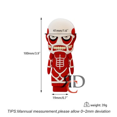 SILICONE HAND PIPE COLOSSAL TITAN SP417 1CT